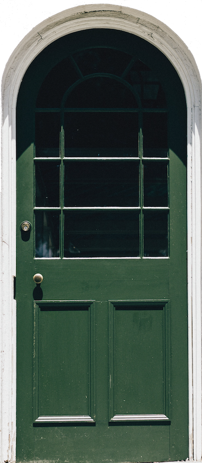 a green door